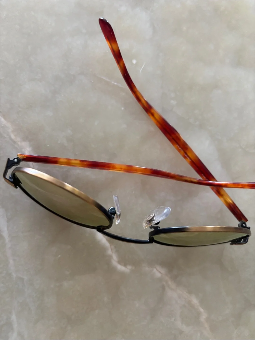 Revo Classic Round Men's Sunglasses in Brown Tortoise